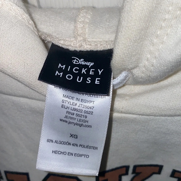 Vintage Mickey Mouse  sweatshirt hoodie Sz XL - Picture 3 of 14